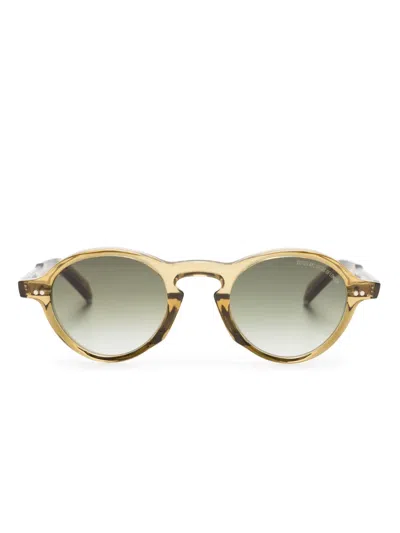 Cutler And Gross Gr08 Round-frame Sunglasses In Brown