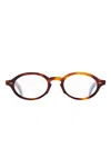 Cutler And Gross Gr13 Oval-shape Frame In Brown
