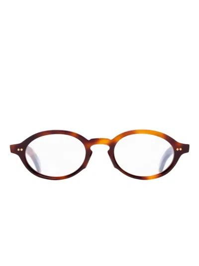 Cutler And Gross Gr13 Oval-shape Frame In Brown