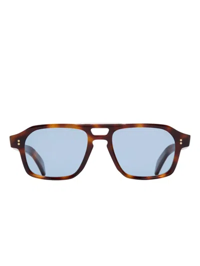 Cutler And Gross Gr15 Browline Sunglasses In Brown