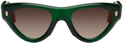 Cutler And Gross Green 9926 Sunglasses In Evergreen