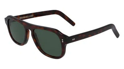 Cutler And Gross Green Pilot Unisex Sunglasses Cg0822vs2s 003 53 In Metallic
