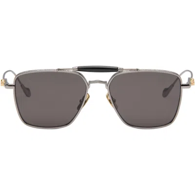 Cutler And Gross Gunmetal The Great Frog Edition Capri Rectangular Sunglasses