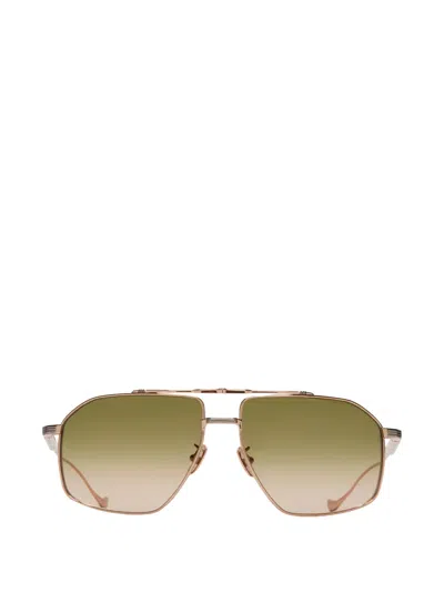 Cutler And Gross Kensington Geometric Sunglasses In Green
