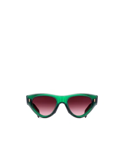 Cutler And Gross Logo Sunglasses In Green