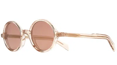 Cutler And Gross Mauve Round Unisex Sunglasses Cgsngr0148 003 48 In Burgundy