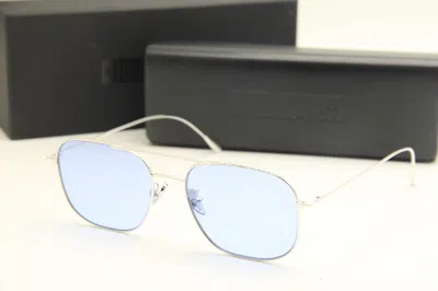 Pre-owned Cutler And Gross Of London M:1267 C:ppl-dpbl Silver Authentic Sunglass 54-17 In Blue