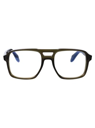 Cutler And Gross Olive Acetate Glasses In Black