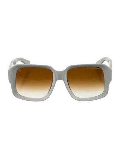 Pre-owned Cutler And Gross Oversize Gradient Sunglasses In Gold