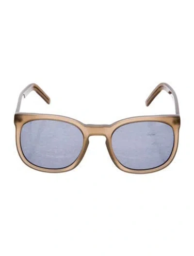 Pre-owned Cutler And Gross Oversize Mirrored Sunglasses In Neutral