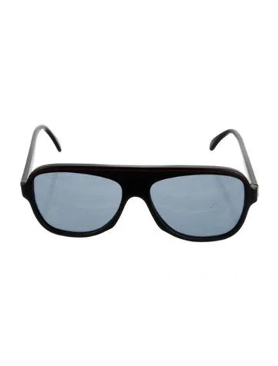 Pre-owned Cutler And Gross Oversize Tinted Sunglasses In Black