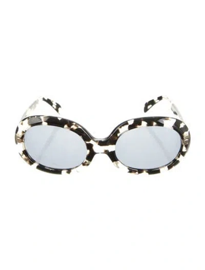Pre-owned Cutler And Gross Oversize Tinted Sunglasses In Black