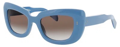 Cutler And Gross Oversized Cat-eye Acetate Sunglasses In Blue