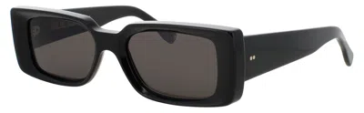 Cutler And Gross Oversized Rectangle Sunglasses In Black