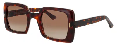 Cutler And Gross Oversized Square Sunglasses In Brown