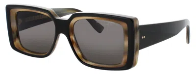 Cutler And Gross Oversized Square Sunglasses In Brown