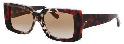Cutler And Gross Oversized Square Sunglasses In Brown