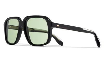 Cutler And Gross Pale Green Square Men's Sunglasses Cgsn139756 001 56 In Neutral