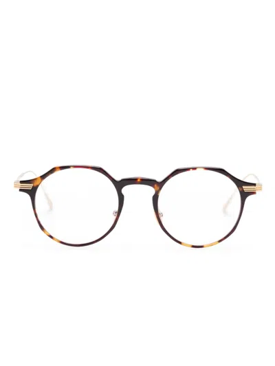Cutler And Gross Pantos-frame Glasses In Brown