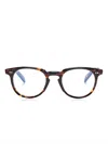 Cutler And Gross Tortoiseshell-effect Oval-frame Glasses In Brown