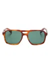 Cutler And Gross Pilot-frame Sunglasses In Braun