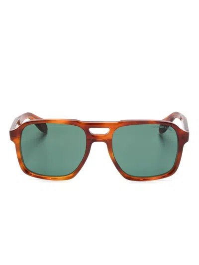 Cutler And Gross Pilot-frame Sunglasses In Braun