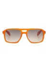 Cutler And Gross Pilot-frame Sunglasses In Orange