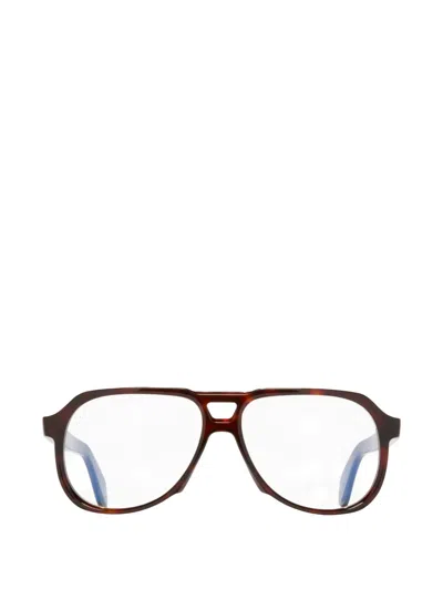 Cutler And Gross Pilot Glasses In Metallic