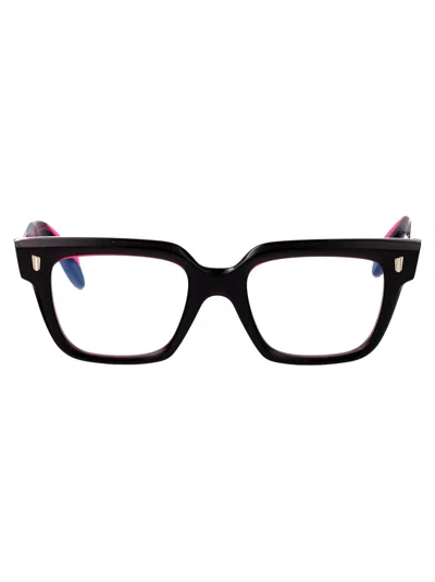 Cutler And Gross Pink On Black Acetate Glasses