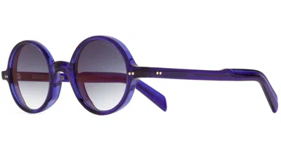 Cutler And Gross Purple Gradient Round Unisex Sunglasses Cgsngr0148ics 004 48 In Yellow