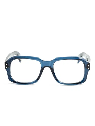 Cutler And Gross Rectangle-frame Glasses In Blue