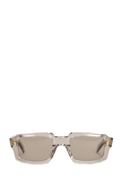 Cutler And Gross Rectangle Frame Sunglasses In Neutral