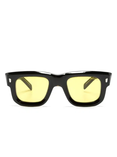 Cutler And Gross Rectangle-frame Tinted Sunglasses In Black