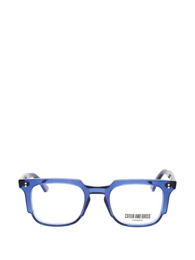 Cutler And Gross Rectangle-frame Glasses In Blue