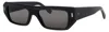 Cutler And Gross Rectangular Acetate Sunglasses In Black