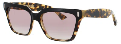 Cutler And Gross Rectangular Acetate Sunglasses In Pink