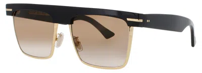 Cutler And Gross Rectangular Browline Sunglasses In Brown