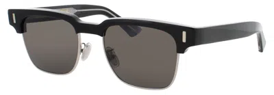Cutler And Gross Rectangular Frame Sunglasses In Black