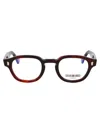 Cutler And Gross Red Havana Acetate Glasses In Burgundy