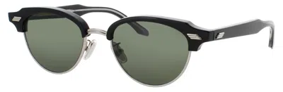 Cutler And Gross Retro Browline Sunglasses In Black