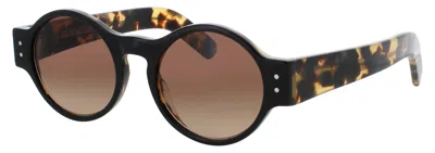 Cutler And Gross Round Acetate Sunglasses In Brown