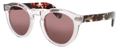 Cutler And Gross Round Acetate Sunglasses In Neutral