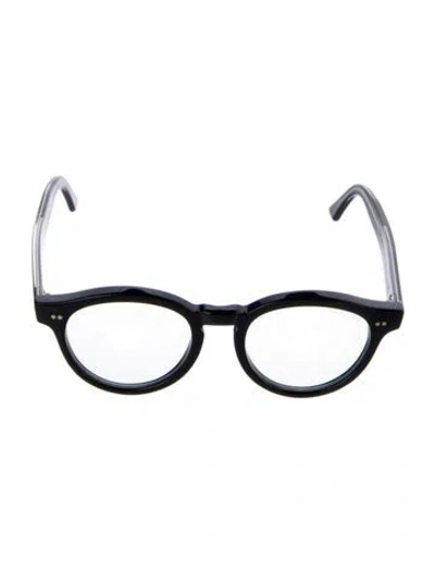 Pre-owned Cutler And Gross Round Eyeglasses In Black