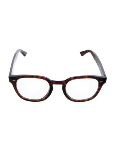 Pre-owned Cutler And Gross Round Eyeglasses In Brown