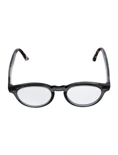 Pre-owned Cutler And Gross Round Eyeglasses In Green