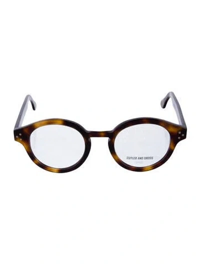 Pre-owned Cutler And Gross Round Eyeglasses In Multi