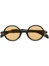 Cutler And Gross Sonnenbrille Mit Rundem Gestell In Black