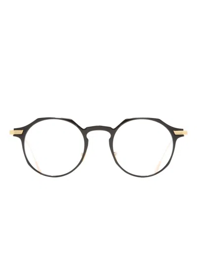 Cutler And Gross Round-frame Glasses In Black