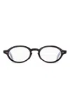 Cutler And Gross Round-frame Glasses In Black