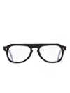 Cutler And Gross Round-frame Glasses In Black